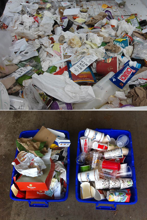 Waste Stream and bin sort pics combined